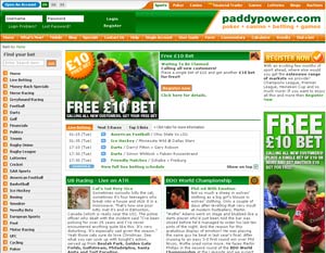 PaddyPower Homepage