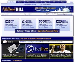 William Hill Screenscot